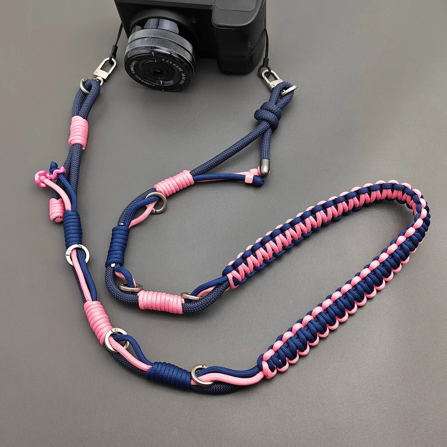 Hand-braided Adjustable Repalcement Bag Strap Multi-purpose Anti-lost Camera Phone Lanyard Crossbody Shoulder Strap Accessories