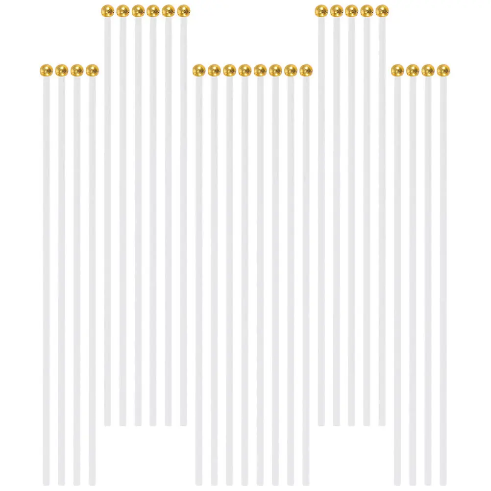 

120 Pcs Flag Pole Holder Flagpole Accessories Hand Held Sticks Garden White Plastic