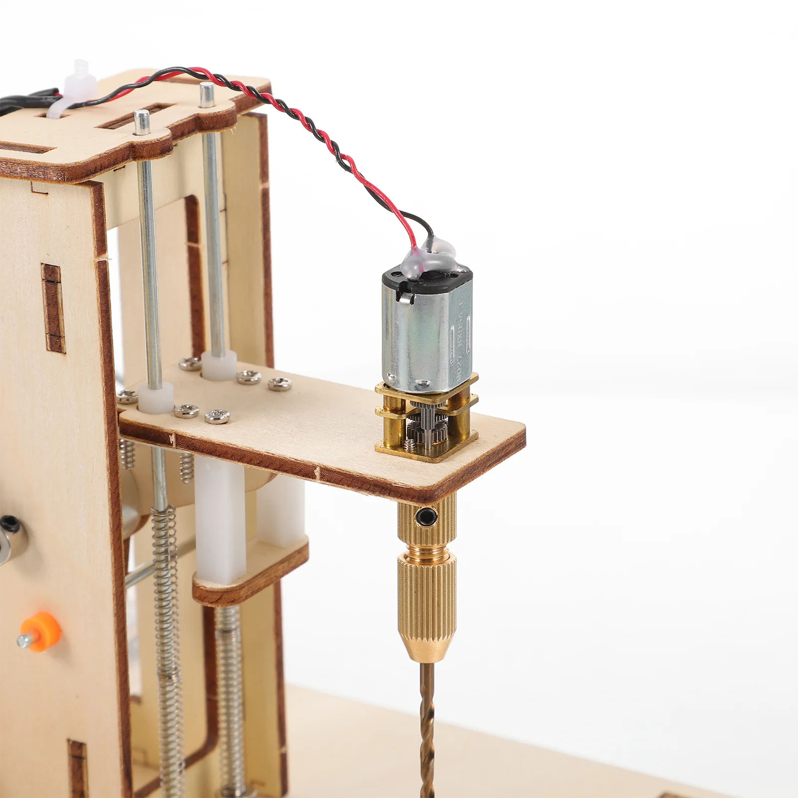 

1Set Mini Drill Press Kit Small Size Lightweight Portable for Wood Plastic DIY Assembly Scientific Learning Home Office Travel