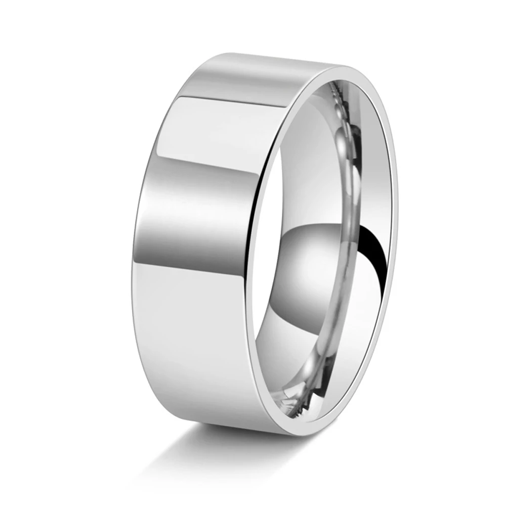 Japanischer minimalistischer Gelenk-Design-Stapelring mit bequemer Passform für Männer und Frauen, lichtbeständiger Schmuck aus gebürstetem Edelstahl