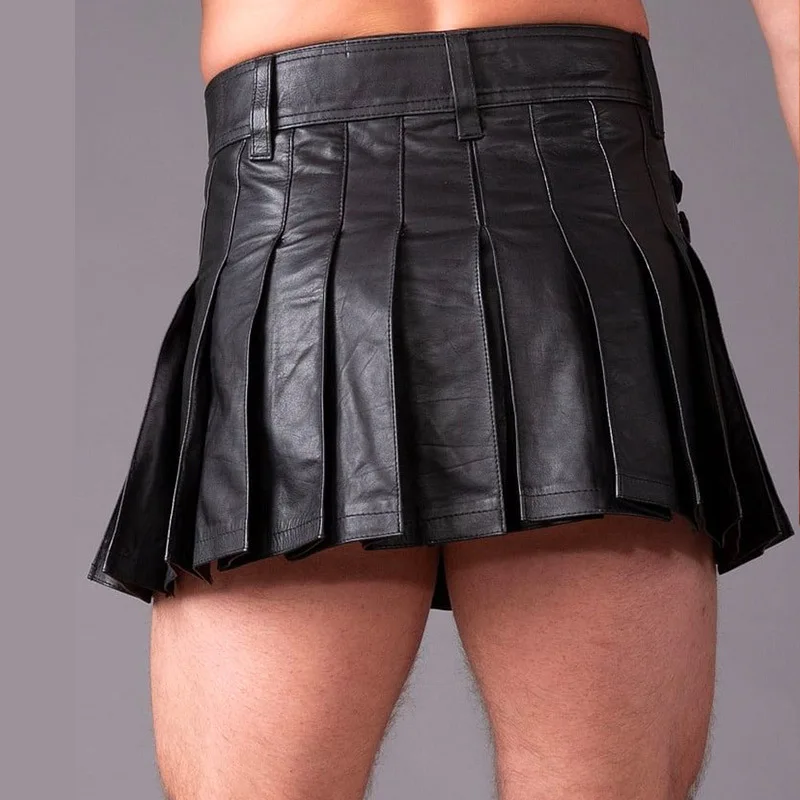 Sexy Mode PU Plooirok Hoge Taille Mini Micro A-lijn Rokken Nachtclub Dansvoorstelling Party Rokken Exotische Kleding Nieuw