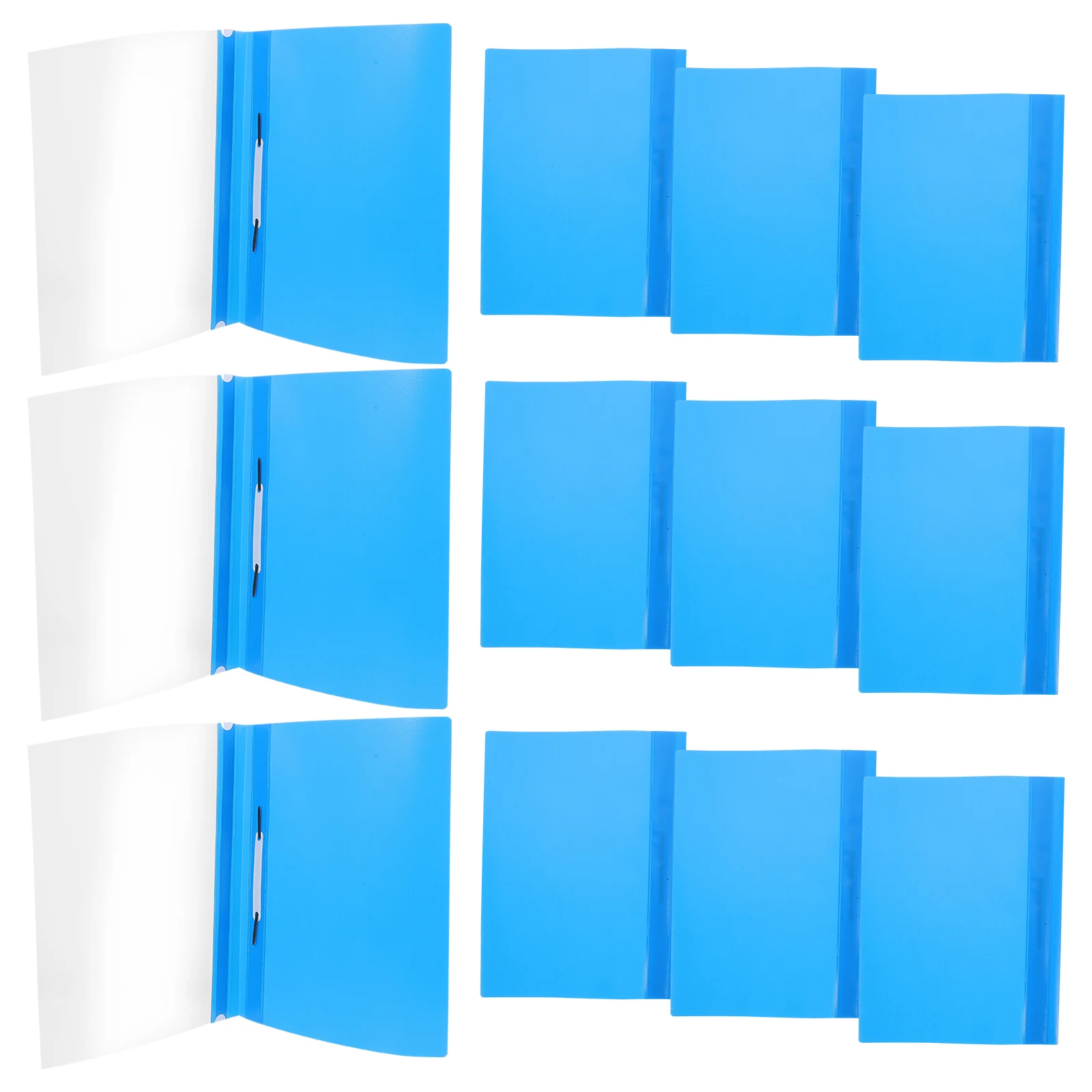 

15 Pcs PP Document Organizer A4 File Folder Loose Leaf Binder Home Office School Travel Desktop Paper Storage Solution
