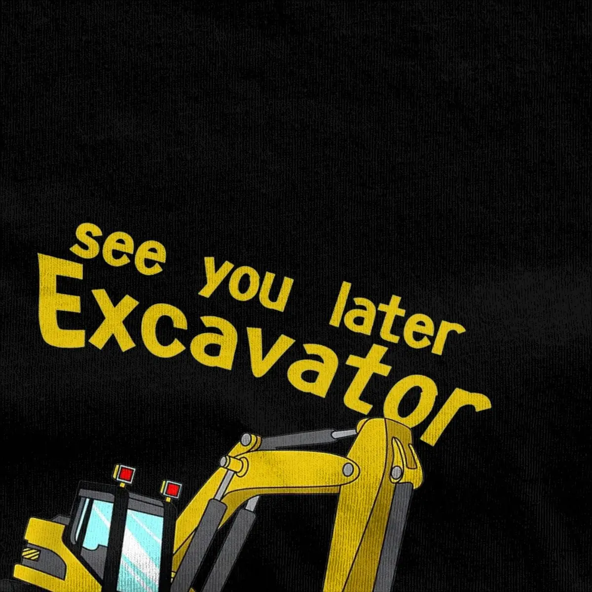 Haikyuu T Shirt See You Later Excavator 100% Cotton T Shirts Fashion Tshirt for Men Summer Y2K Fun Casual Short Sleeve Tees