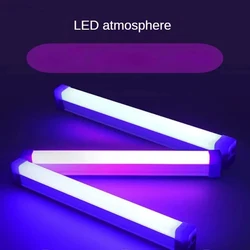 led network red photo atmosphere fill light live background purple light color wireless convenient handheld charging lamp