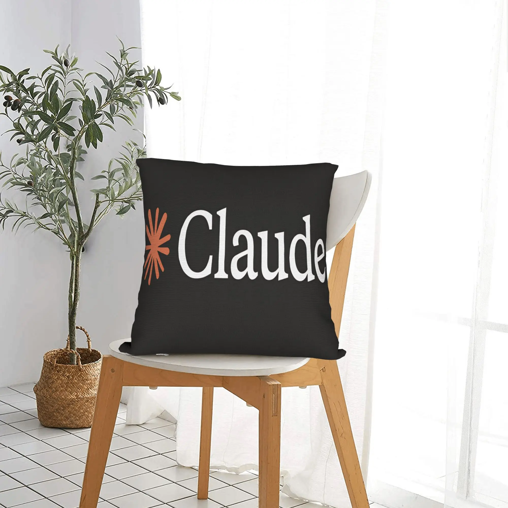 Code This Claude Pillow Cover  Custom Cushion Cover Funny Pillow Case For Living Room Sofa
