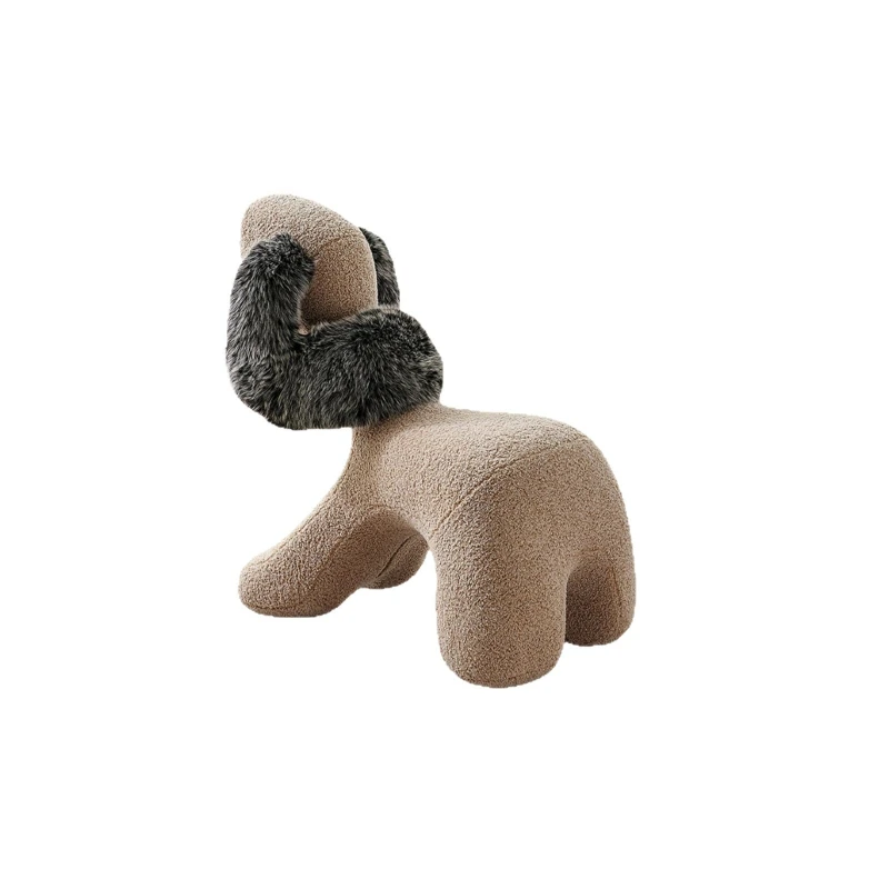 Household living room cartoon ornament shoe changing stool creative doll single sofa stool
