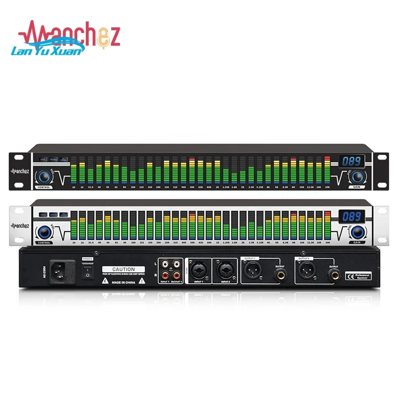 

Manchez 31-band Graphic Equalizer Audio Digital Equalizer Audio Professional Sound System Home Perfect Karaoke