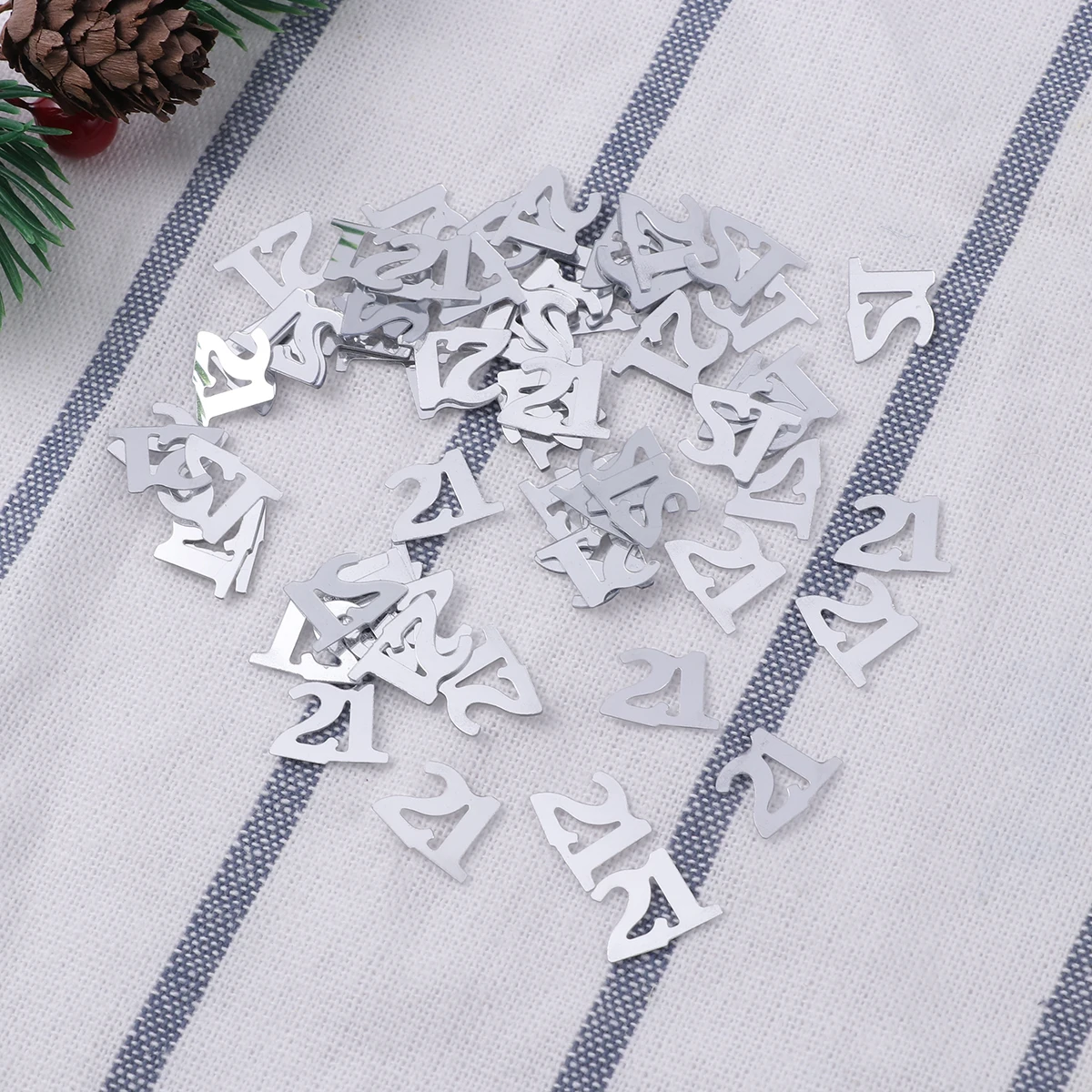 

1200 Pcs Sequin Confetti Supplies Decorations Birthday Anniversary Silver Party