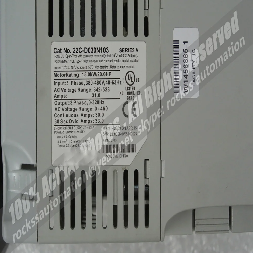 Inverter 22C-D030N103 Ser A 15KW Used In Good Condition