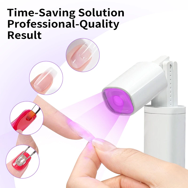 Novo uv led lâmpada do prego mini lâmpada de secagem do prego profissional lâmpada uv manicure unhas arte portátil ultravioleta secador de unhas suporte lâmpada