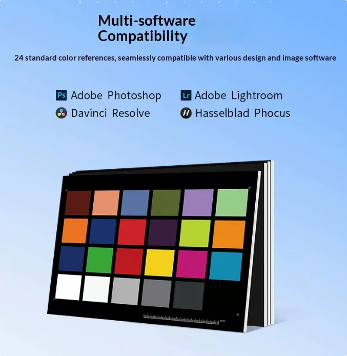 24-Farben-Kamera-Farbkarte, Internationale Standard-Digitalfotografie-Kalibrierungskarte, Universelle LAB-Farbkorrekturkarte