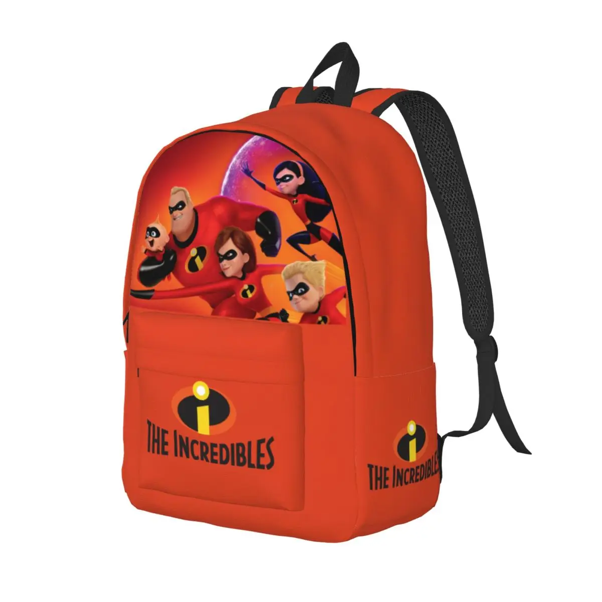 Gift Logo Retro Washable Bookbag Disney The Incredibles Lightweight Children Schoolbag Journey