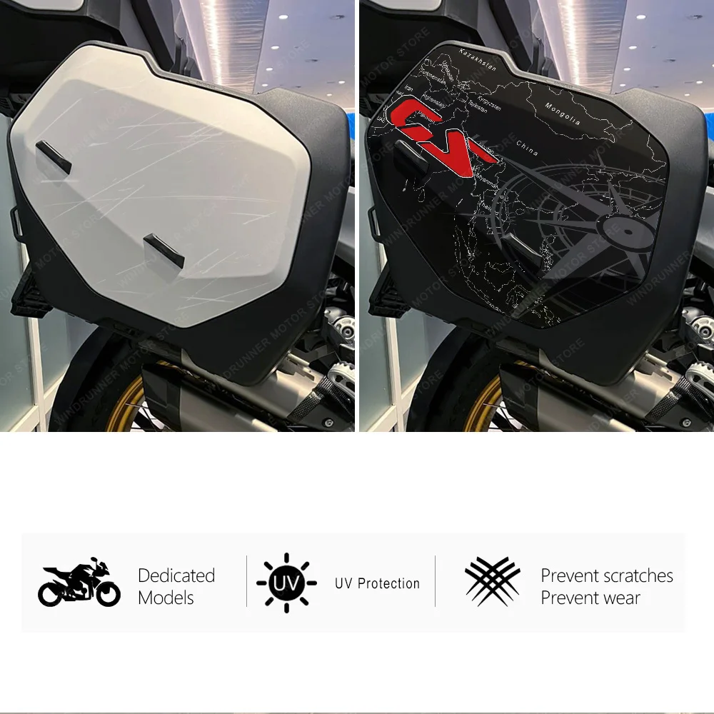 Motorcycle Suitcase Stickers Trunk Middle/Side Stickers Protection Decal For BMW R1300GS R 1300 GS 2023-2024