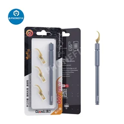 Qianli Metal Scalpel Knife Kit CPU Glue Remover Motherboard BGA Repair Blade Pry Knife Cleaning Scraping IC Chip Remove Tool