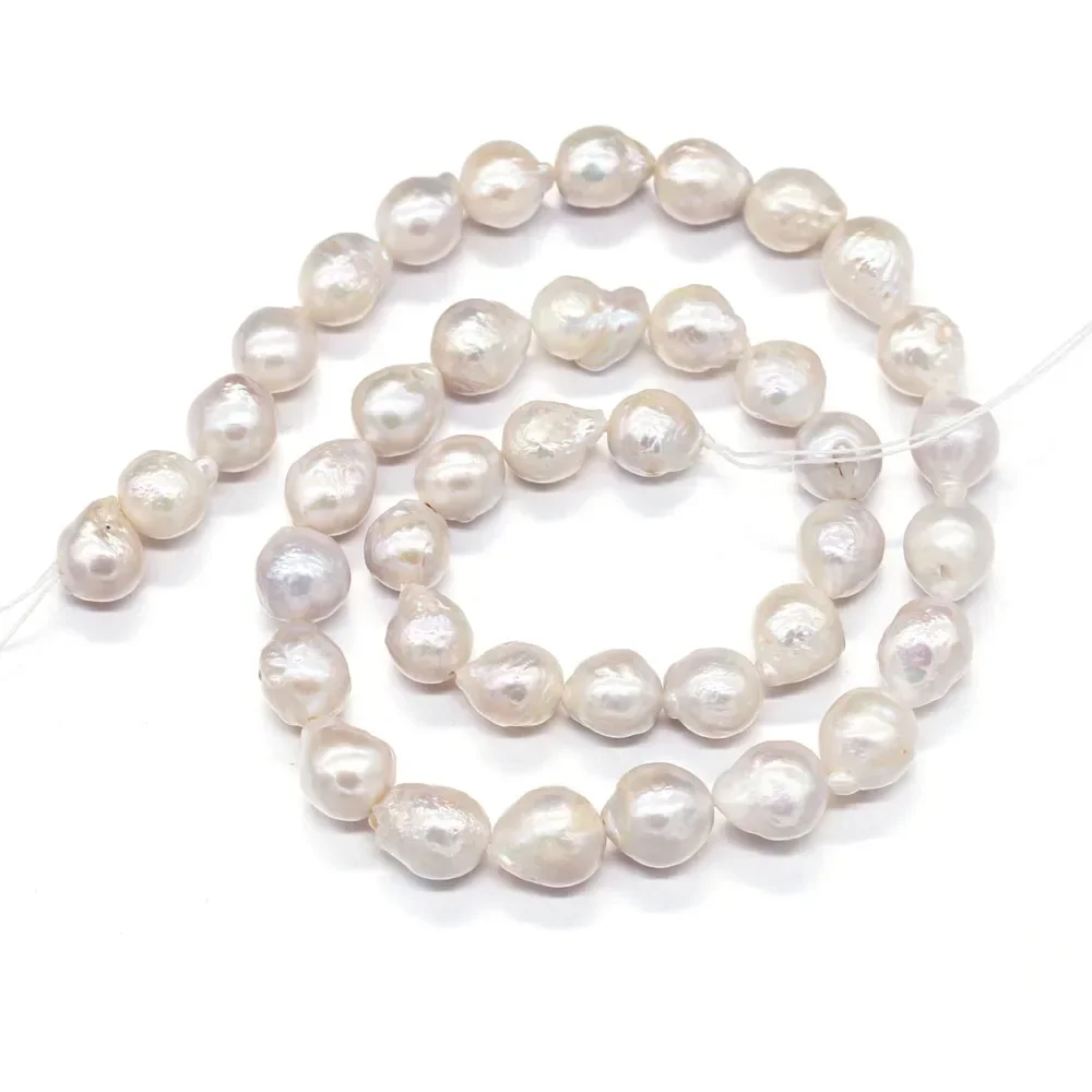 

Natural Freshwater Pearl 9-10mm AAAA Nucleated Beads for Wedding DIY Necklace Bracelet Jewelry Making Cultured Keshi Wholesale