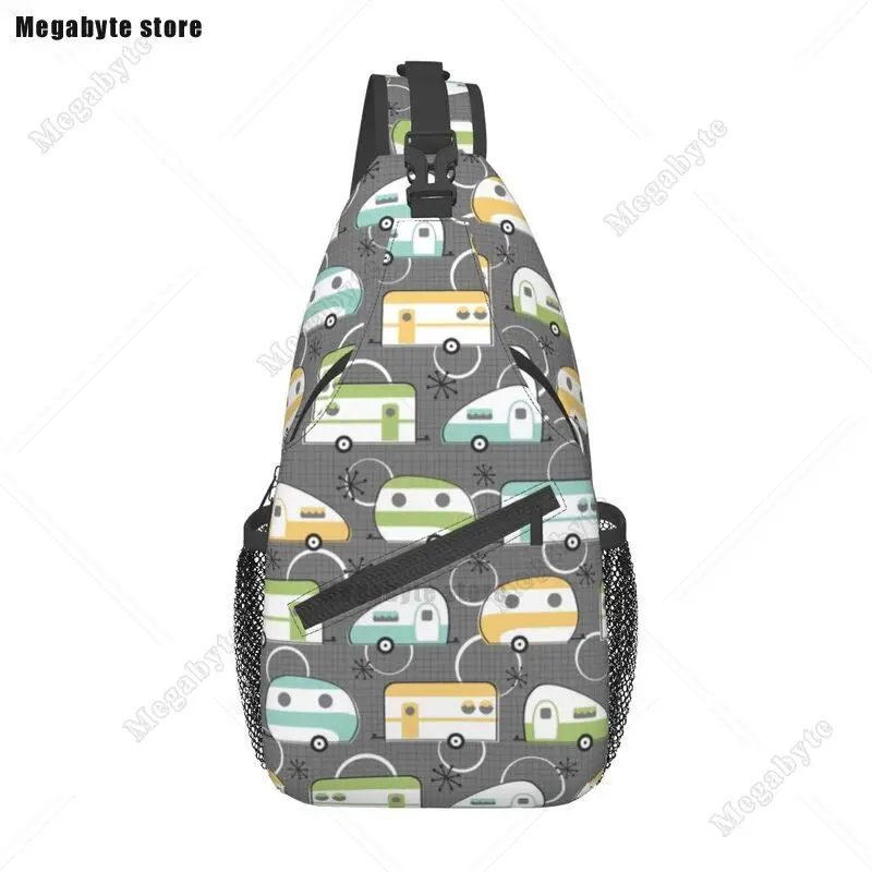 

Happy Camper слинг нагрудная сумка через плечо мужской повседневный рюкзак для кемпинга на плечо для путешествий