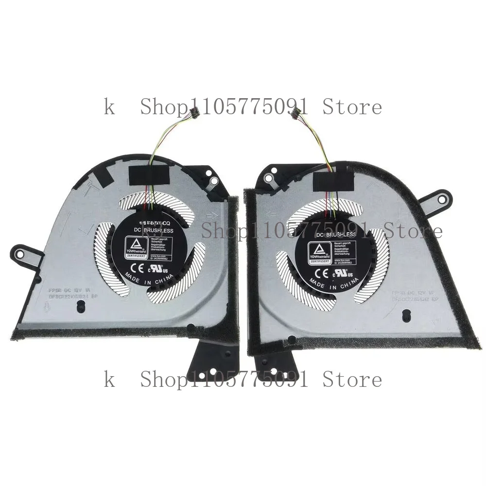 Laptop CPU+GPU Cooling Fan For ASUS ROG Zephyrus M16 (2022) GU603Z GU603ZX FP9R 13NR08R0T02011 FP9Q 13NR08R0T03011
