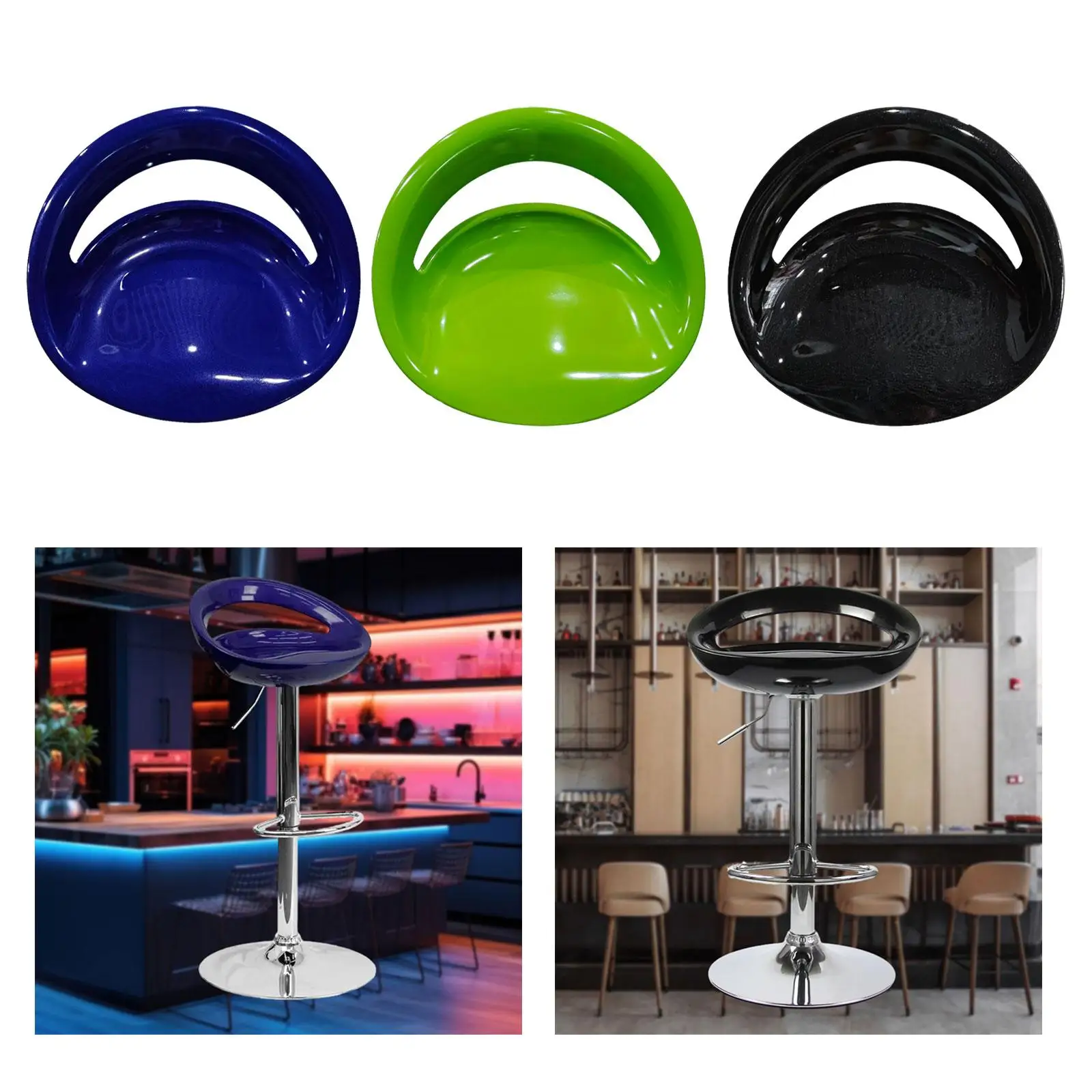 Barkrukoppervlak, draaistoeloppervlak, stoelzitting, vervangt bureaustoelen