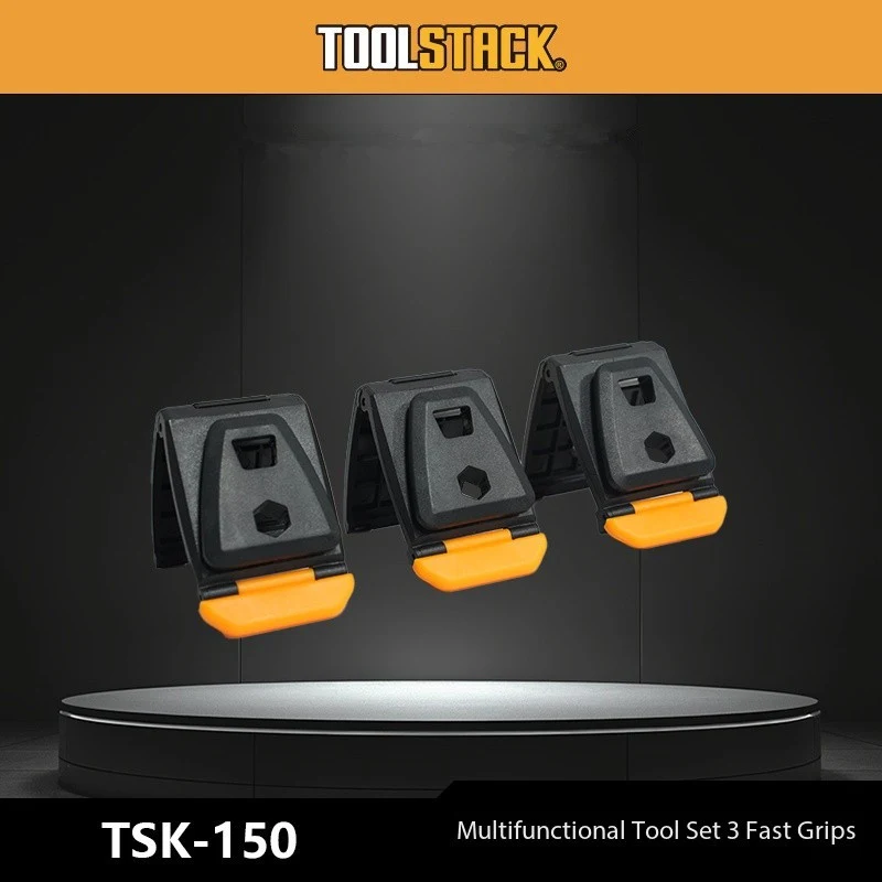 

TOOLSTACK 3 PCS Qui-Hook HUBS for Toolkit Pouch Convenient Universal Accessories 3-PCS Spare Parts Bags