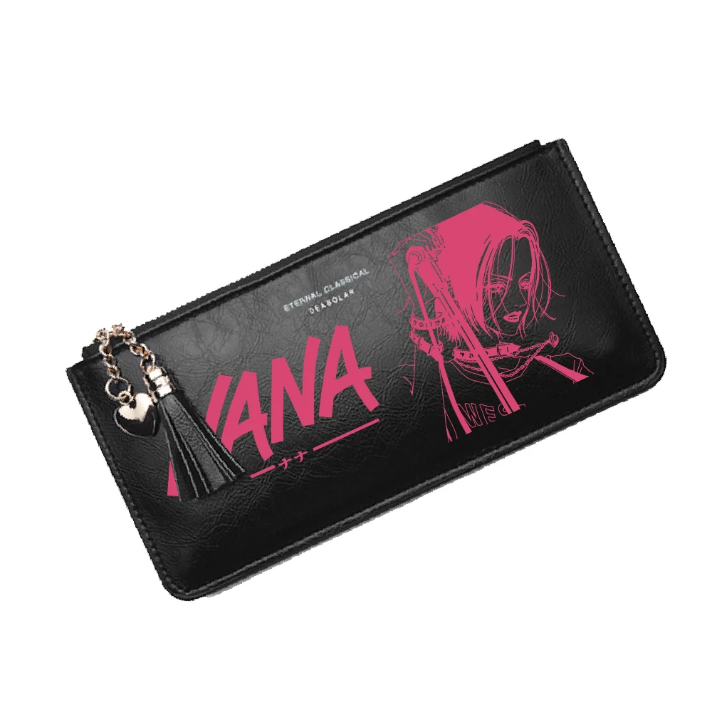 Anime NANA Women Pink Wallet Kwaii ID Card Holder Long Purse With