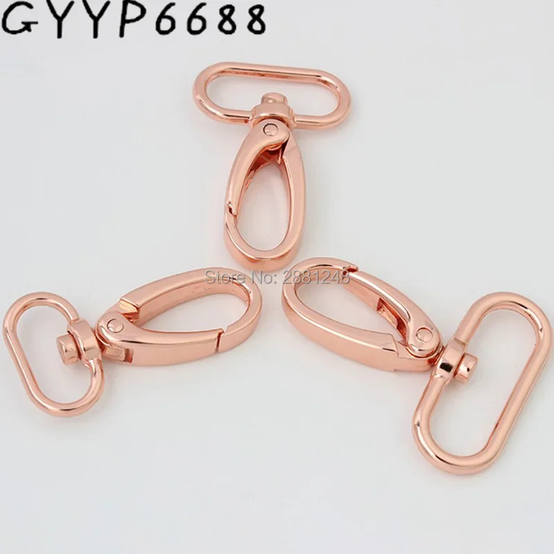 10-30pcs 6 colors 20mm 26mm 32mm Rose gold thick swivel trigger snap hook for purse strap dog collar metals bag clasp DIY