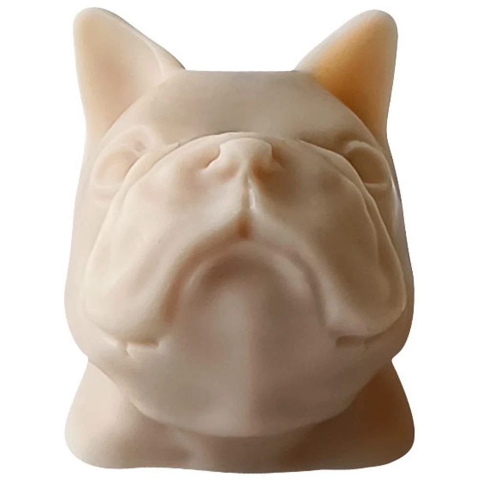 

Puppy Head Aromatherapy Candle Mold Method Bulldog Gypsum Fragrance Silicone Mold Scented Making Tools 3D DIY Handmade Fragrance