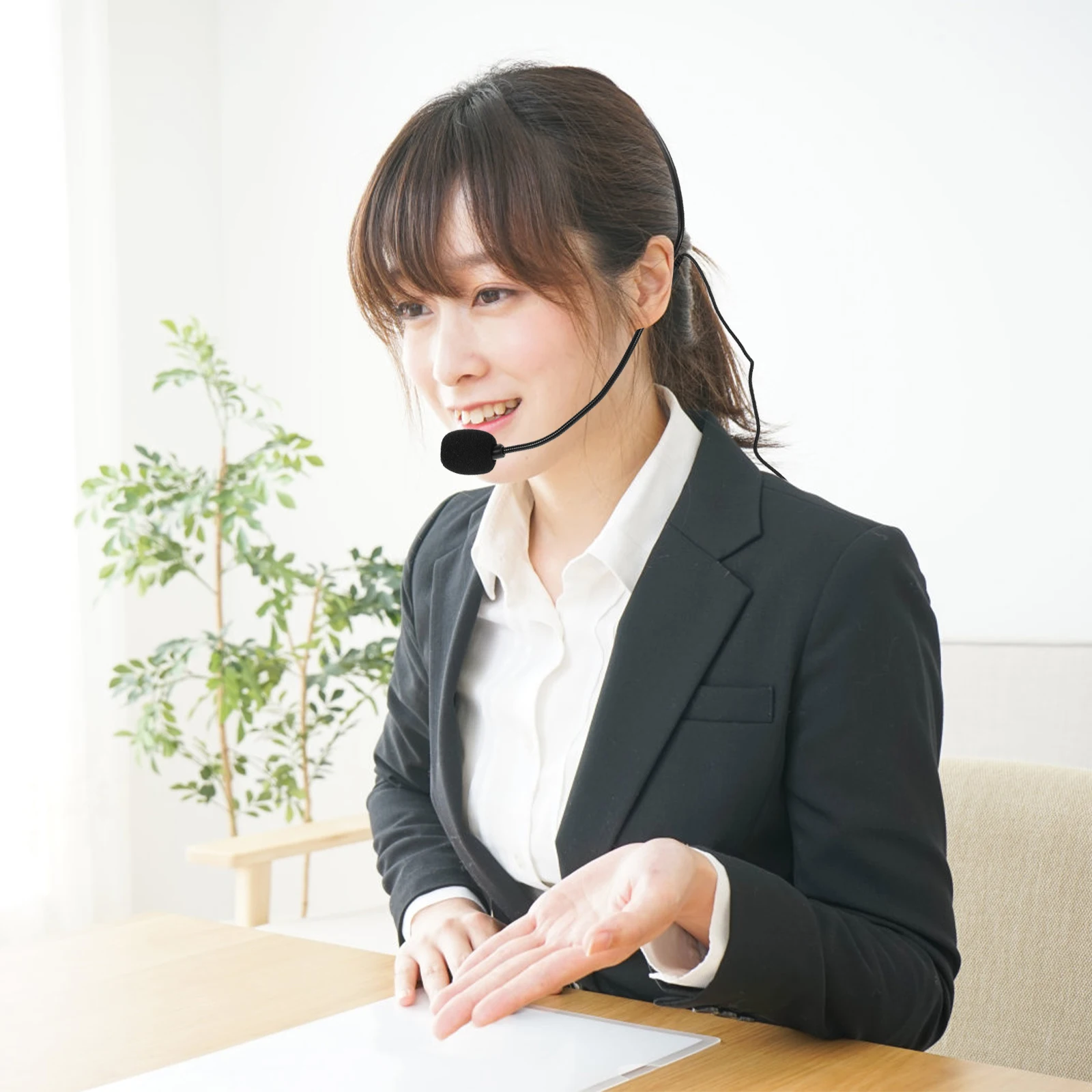 

2Pcs Lightweight Wired Headset Microphone For Professional Vocal Performance & Teaching Lectures Condenser Mic