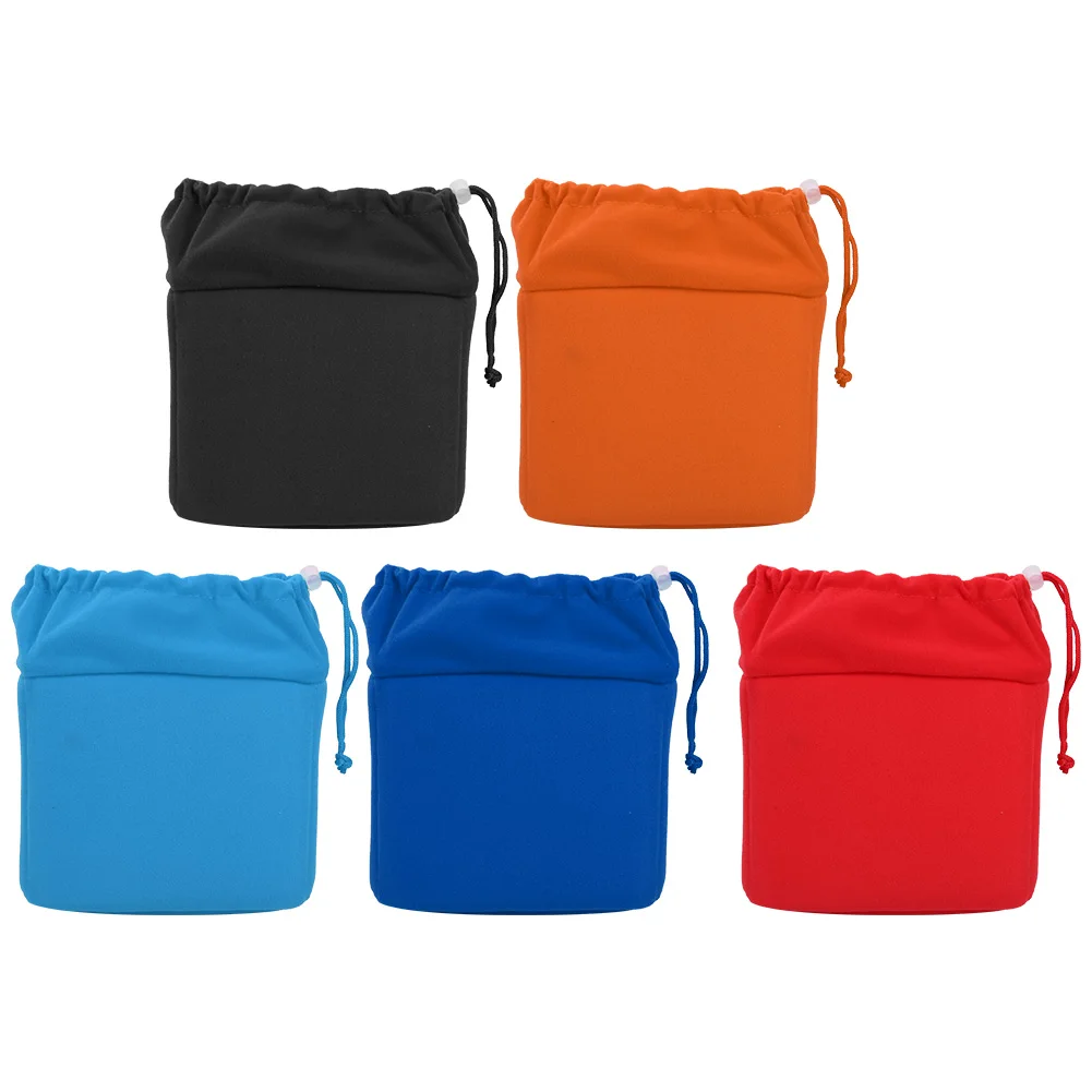 Drawstring Camera Bag Waterproof Shockproof DSLR Camera Lens Insert Bag Padded Case With Drawstring