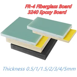 0.5mm 1mm 1.5mm 2mm 3mm 4mm 5mm FR-4 Water Green G10 Insulation Board FR-4 3240 Epoxy Resin Board Glass Fiber Board 3D Printing