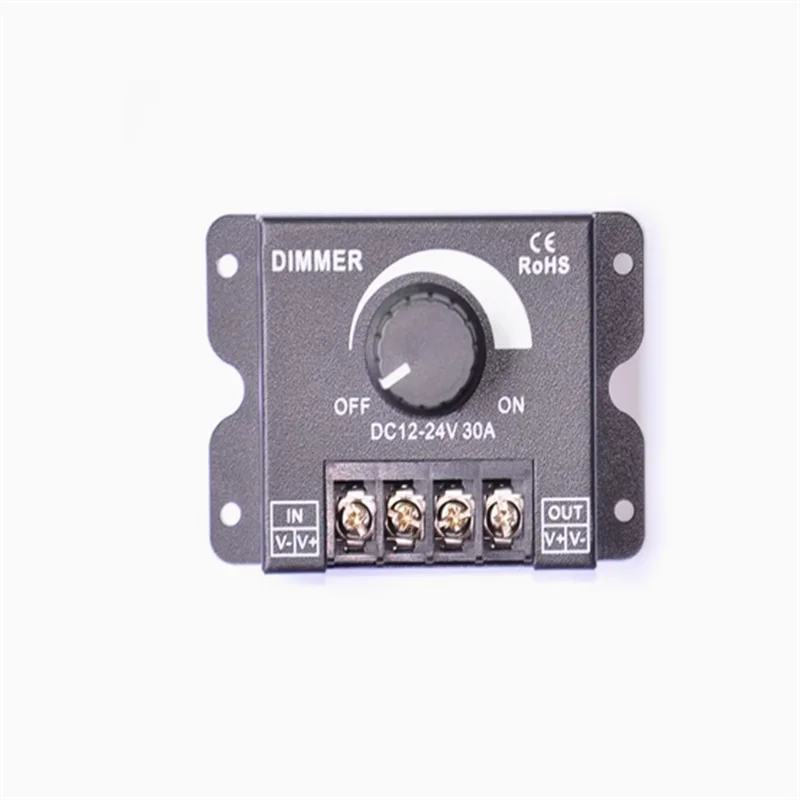 New led dimmer hard and soft strip light dimmer brightness regulator DIMMER knob adjustment 12V/24V30A