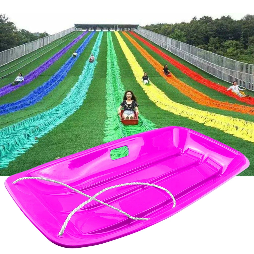 Snow Grass Sand Sledge Toboggan Pull Rope Board Boat Sliding Durable Skating Speeder For Outdoor Sport Scooter Sled Supplies