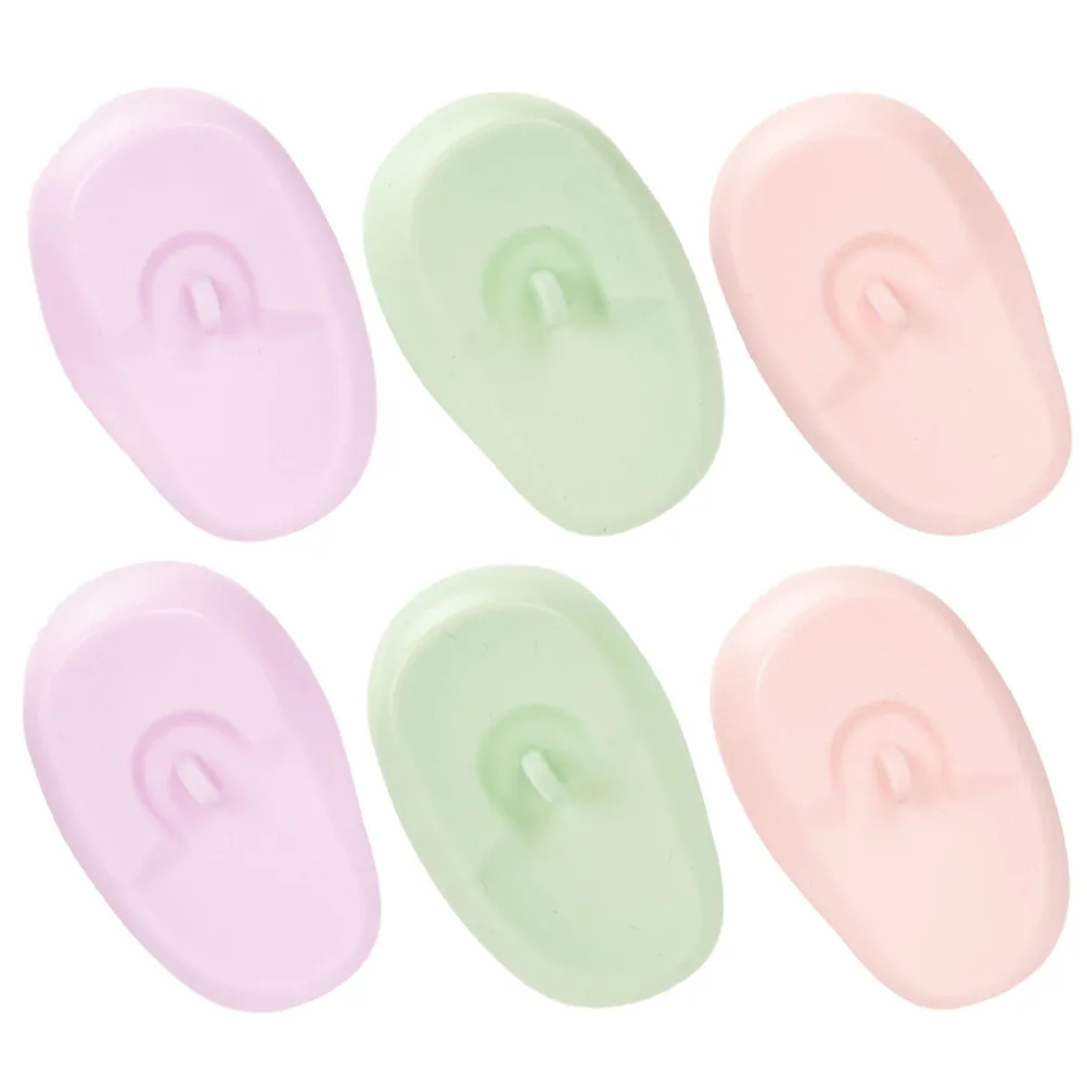 3Pairs Silicone Ear Covers Hair Dyeing Protection Ear Protectors for Salon Barber Shop Beauty Spa Hair Styling Water Resistant