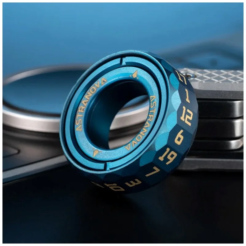EDC Metal Magnetic Paragraph Ring Fidget Roller Spinner Stress Relief Toy Adults Anti Anxiety Adult Mens Birthday Christmas Gift