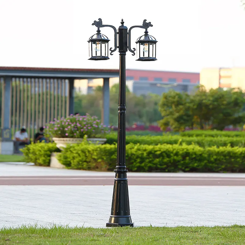 

2.3Mm Led Villa Garden Outdoor Waterproof Household Retro Double Head Community Outdoor Courtyard Street Lamp