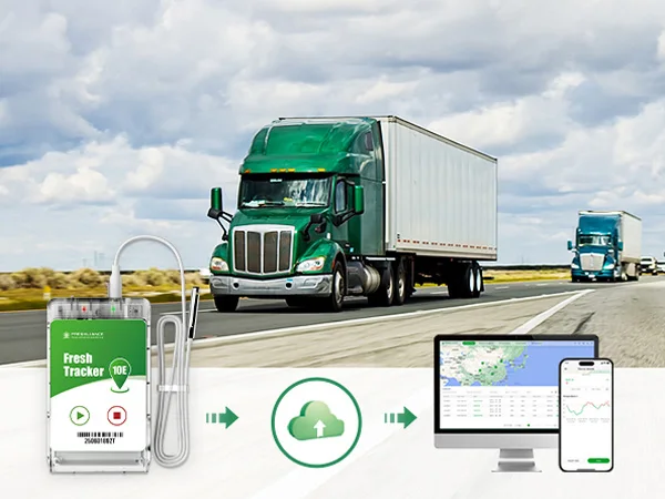フレリランス 4G GPS 温度ロガー 化学物質輸送用無料アプリ監視