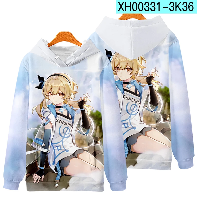 2024 Mannen Kleding Mode Nieuwe Genshin-Impact Anime 3D Print Cartoon Hoodies Jongens/Meisjes Casual Trainingspak Sweatshirt met capuchon