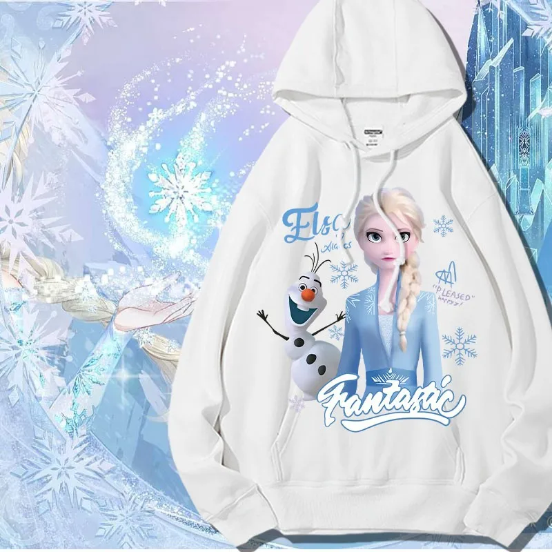 Frozen Joint Hoodie Woman Aisha Anna Disney Anime Peripheral Clothing Children's Fall Coat