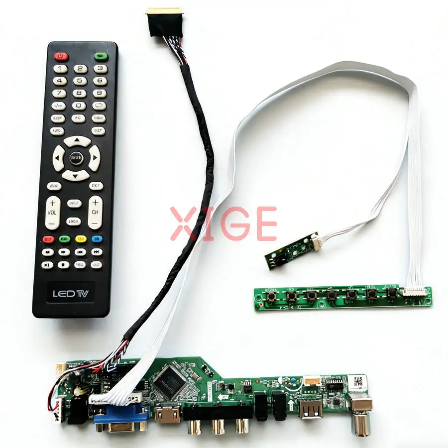 

Controller Drive Board Fit M140NWR2 N140B6 M140NWR1 N140BGE HDMI+VGA+AV+USB 1366*768 Laptop Monitor 40-Pin LVDS 1366x768 DIY Kit