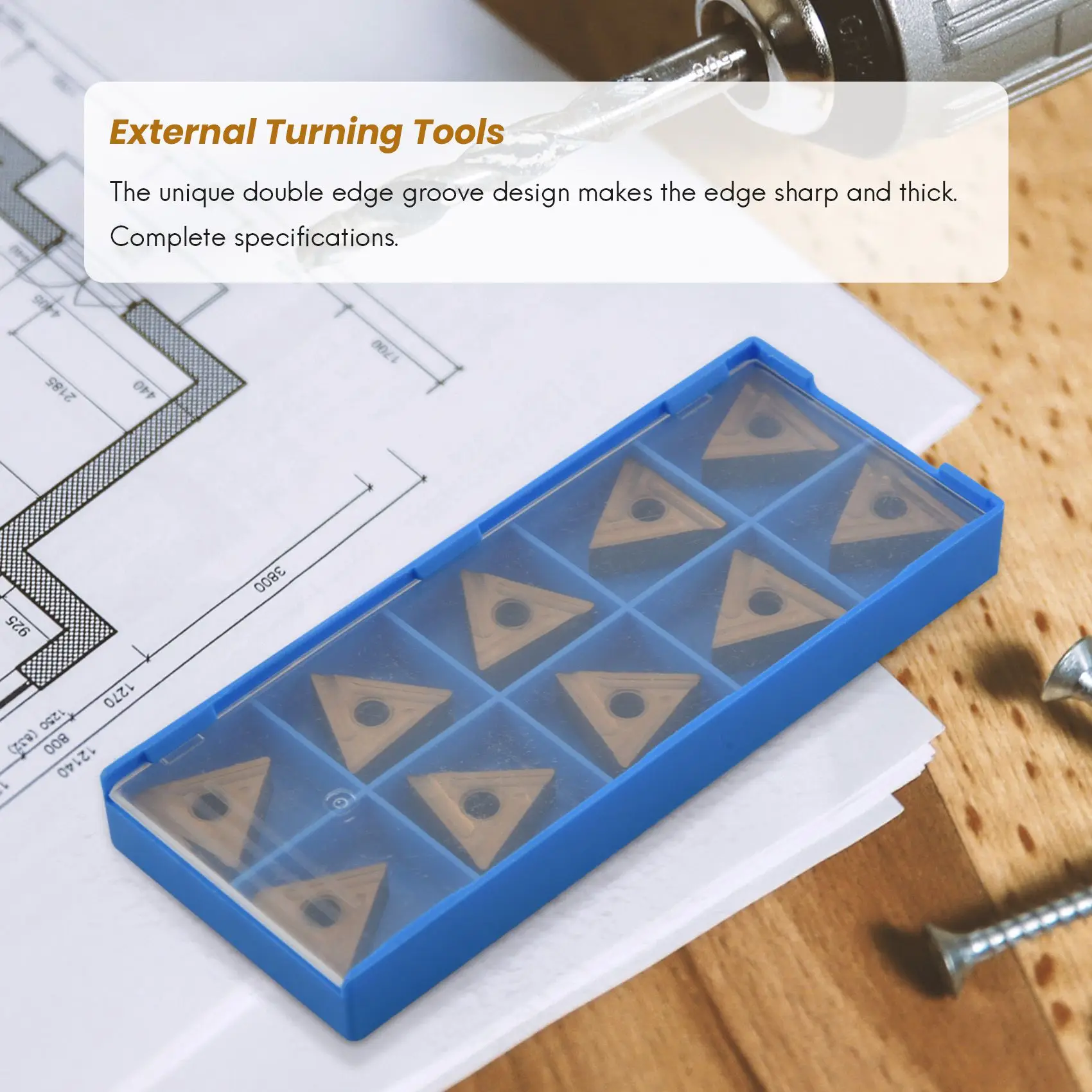 SLQZT 10Pcs TNMG160404 R UE6020 TNMG331R External Turning Tools TNMG 160404 Carbide Insert Lathe Cutter Tool Turning Insert