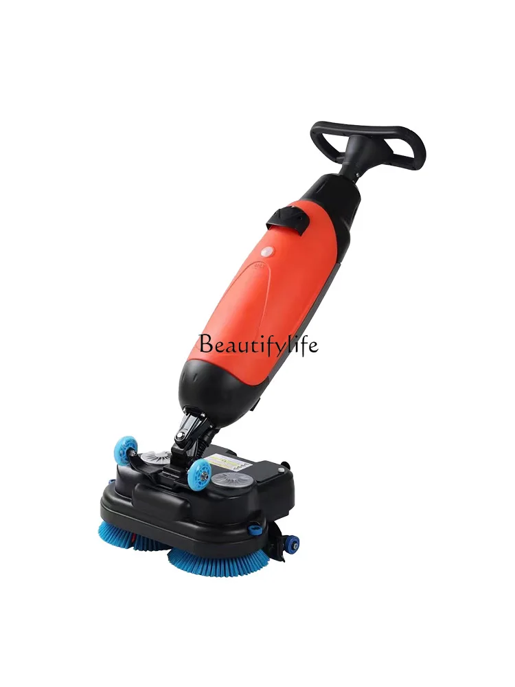

Small Washing Machine Hand-Push Mop and Suction All-in-One Machine Double Brush Mini Hand-Push Mop