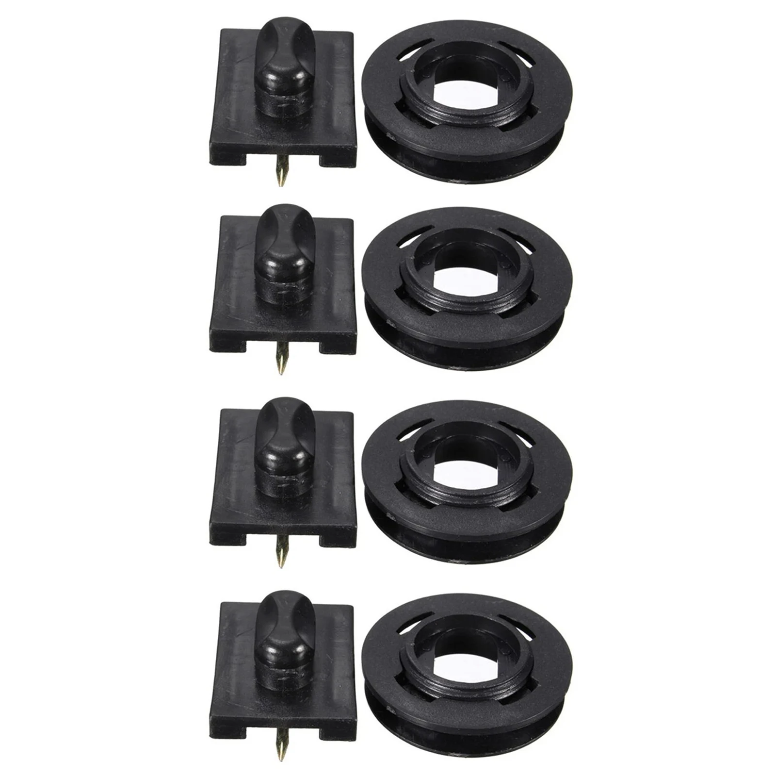 4 pezzi universali punti di montaggio a pavimento per auto tappetini per tappeti clip morsetti per impugnatura di fissaggio accessori per manicotti per supporto da pavimento antiscivolo neri