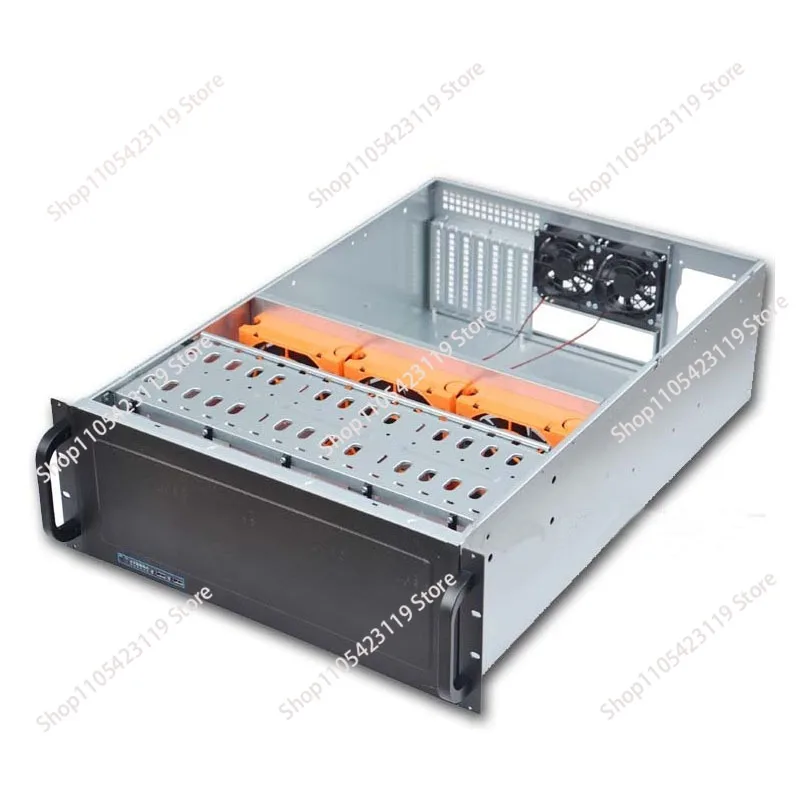 4U Industrial Rack Mount Case 480MM Depth Support 15HDD Storage Server Chassis IPFS Server Max Install 12x13 inch Motherobard