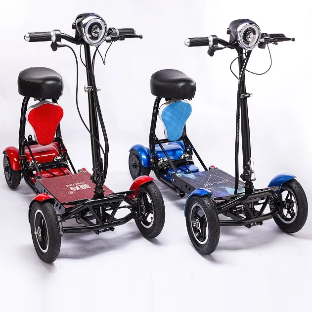 Foldable Perfect Travel  Transformer 4 Wheel  Electric Folding Scooter Convenient for Elderly Travel