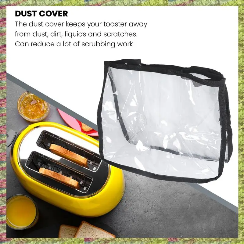 

ABKB Тостер Пылезащитный чехол для кухонной техники Прозрачный чехол для тостера для завтрака Складной пылезащитный чехол