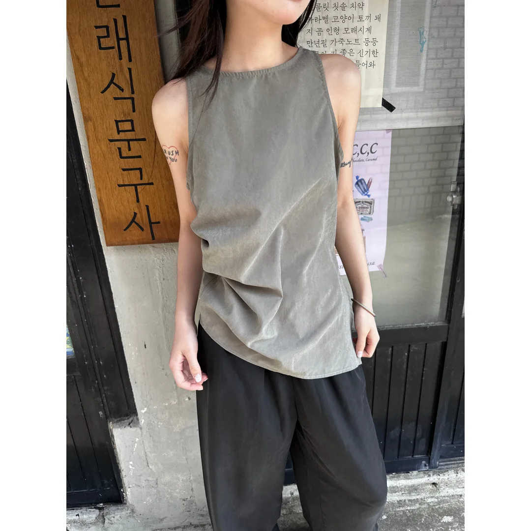 

French Temperament, High-end, Sleeveless Vest for Women, Cool Summer Design, Niche Sleeveless Top for Women