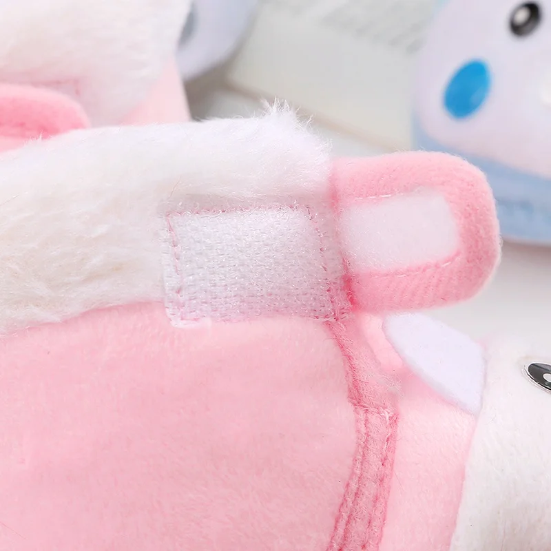 Winter Newborn Baby Boots Shoes Cute Cartoon Boy Girl Toddler Plush Snow Booties Warm Infant Crib Shoes Infant First Walkers