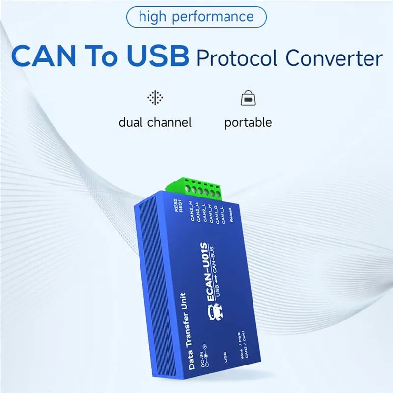 New CAN To USB Converter CAN2.0 Debugger Bus Analyzer CAN-BUS Bidirectional 2-Way Transceiver Portable Relay
