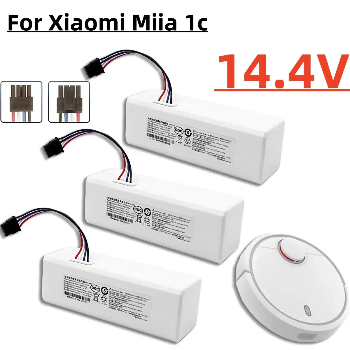 

For Mijia sweeping robot vacuum cleaner battery 14.4VSKV4093GLStytj01ZHM Suitable for Xiaomi sweeping robot 1C P1904