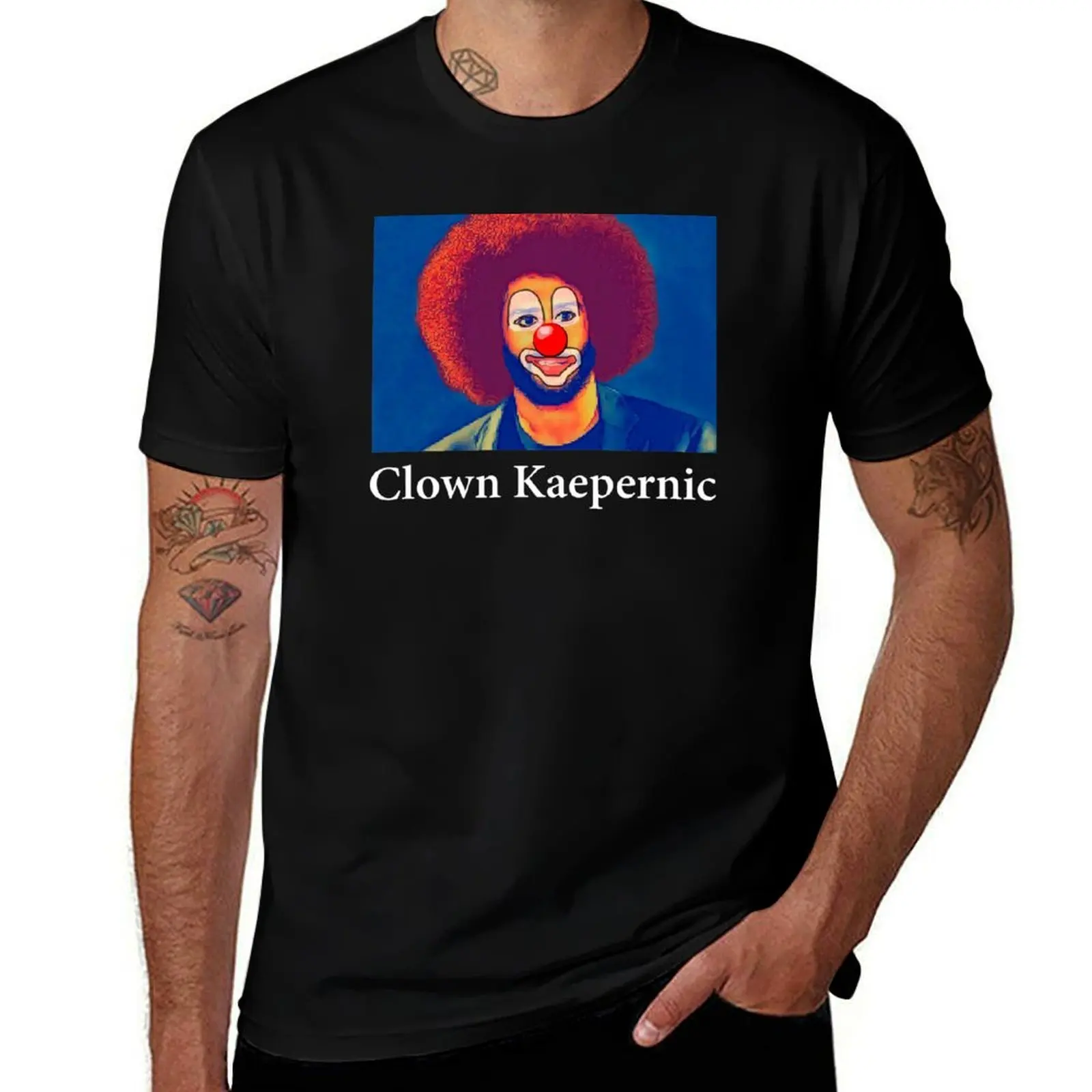 Clown Kaepernick (White Text) T-Shirt Plus Size Non-Shrink T-Shirt