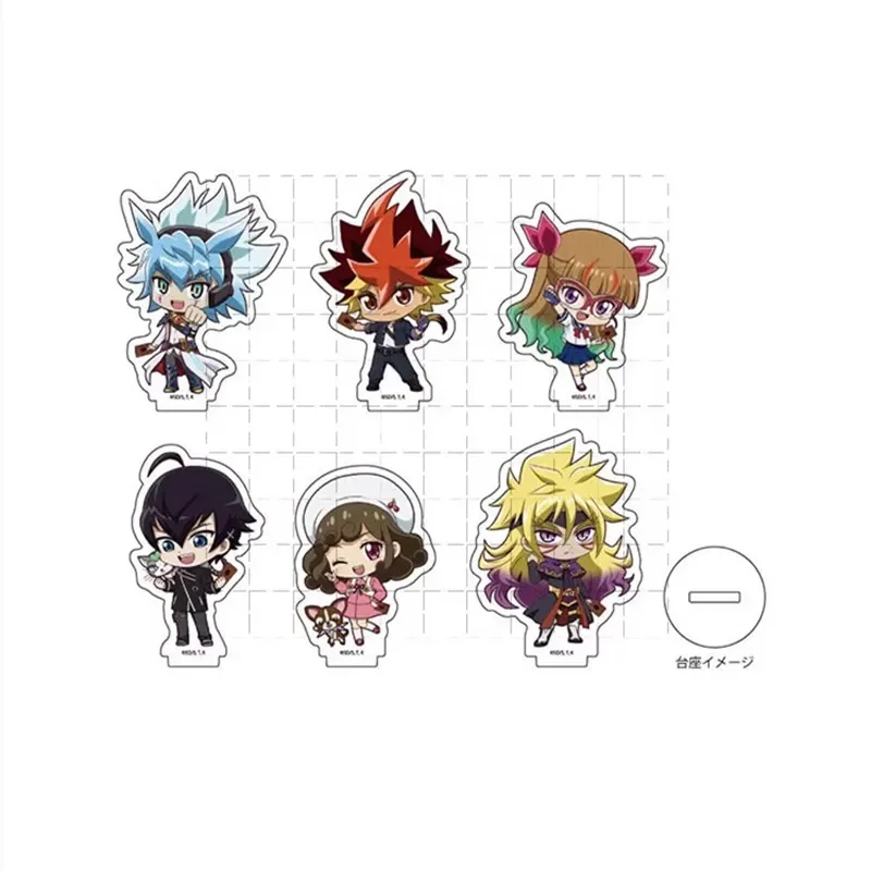 Anime Yu-Gi-Oh! GO RUSH! Acrylic Stand Doll Game YuGiOh Yudias Velgear Zwijo Mini Figure Model Plate Cosplay Toy for Gift